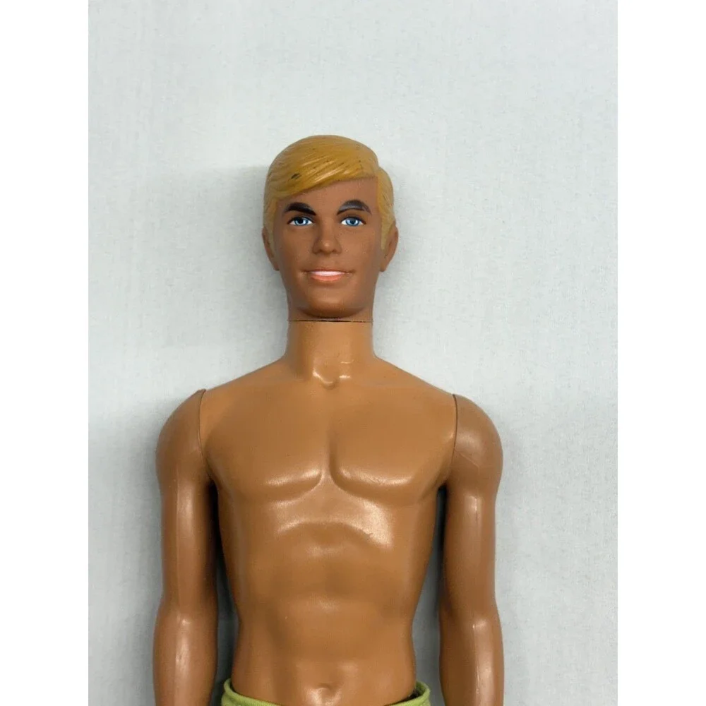 Vtg 1972 Busy Hands Ken Doll Mattel 1196 Lime Trunks Yellow Suitcase Booklet Lot
